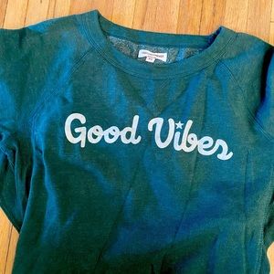 Good Vibes cropped sweatshirt